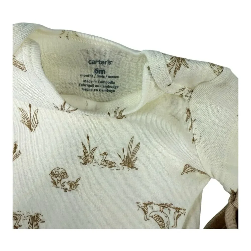 7 Pc Lot 6 Mo Carter's 1st Thanksgiving Set &‎ Baby 5-Pack Short-Sleeve Bodysuit
